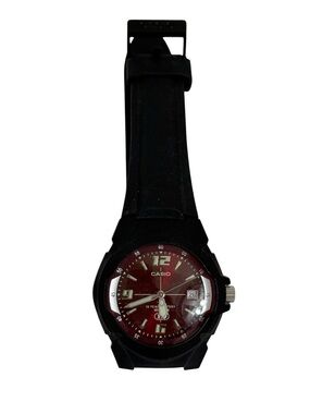 Casio Casio Men's 10-Year Battery Sport Watch, Black/Red MW600F-4AV